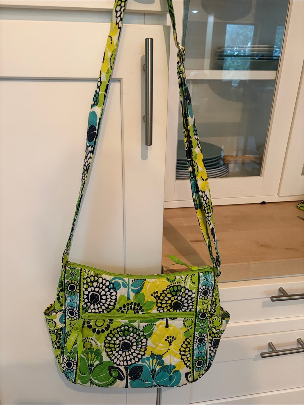 Vera Bradley Floral Crossbody Bag with Adjustable Strap